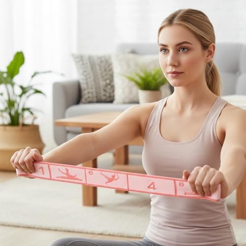 Stretch Bands for Exercise 8-Section Elastic Fitness — view 6