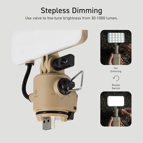 ELECOM NESTOUT Flash-1 LED Camping Lantern, IP44 Water Dust Resistant — view 6