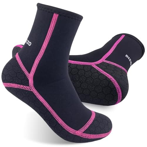 PAWHITS Neoprene Wetsuit Socks, 3mm Sand Proof Beach Booties