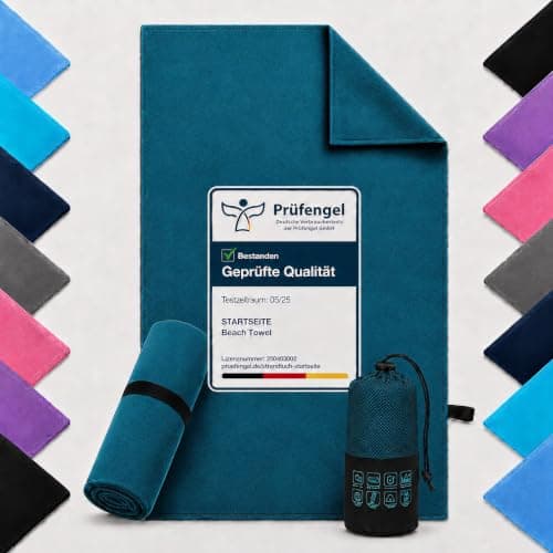 Microfibre Towel - 250 GSM Highly Absorbent Gym Towel & Travel Towel, 90*180cm Lightweight Quick Dry Towels for Adults, Soft Sports Towel for Swimming, Yoga, Camping, Hiking & Beach Ocean Teal