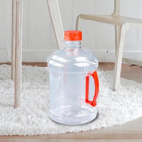 FashionCha Thickened Water Dispenser Bottle 3l Empty Water Bottle Container Large Jumbo Water Container BPA Free Water Cooler Dispenser Refill Water Bucket for Home Office Outdoor Travel, Red — view 2
