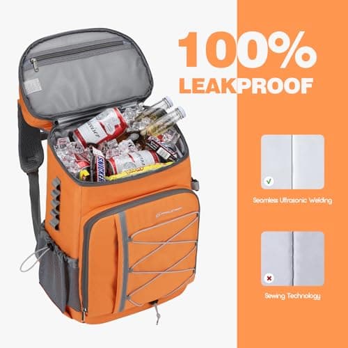 Maelstrom Insulated Cooler Backpack, 39L/50 Can Leakproof Soft Cool Bag — view 3