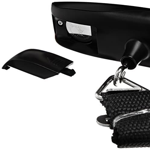Amazon Basics Digital Luggage and Suitcase Scale with Tare Function - 110 Pound / 50 Kilogram Capacity, Battery Included, Black — view 6