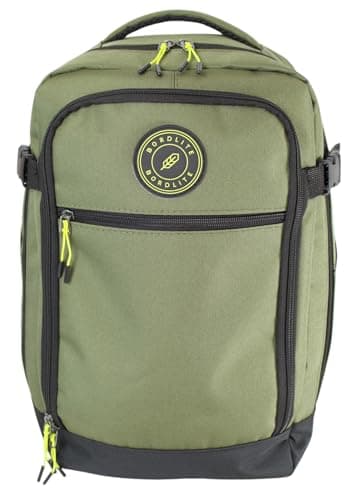 Fashion by Purdashian Ryanair Cabin Bag 40x20x25 | Maximum Cabin Suitcase | Ryanair Carry On Backpack Underseat CabinBag | Carry on Luggage for Men Women | Travel Bag Backpack (Green - Design 2)