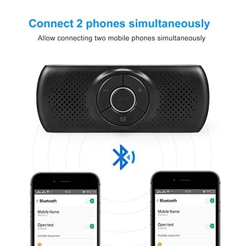 TIANSHILI Portable Bluetooth Speaker, Car Handsfree Speakerphone, Stereo Sound Enhanced Bass/Built-in Mic/TF Card Player/Google Assistant Voice Command for Car, Home, Outdoor (Silver)… — view 3