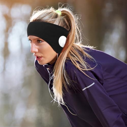 DEARMAMY Noise Cancelling Ear Muffs for Sleeping, Soft Fleece Winter Ear Warmers with Adjustable Hook Loop Closure, Comfortable Headband Eye Mask Style for Side Sleepers, Travel & Relaxation — view 6