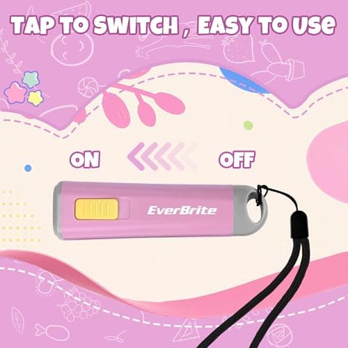 EverBrite Mini LED Flashlight, Lightweight (46 g), Pink — view 6