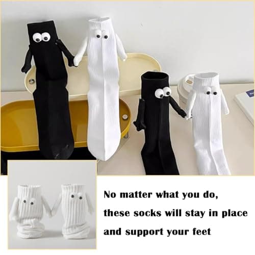 LPMXYW 2 Pairs Magnetic Socks Holding Hands Socks — view 5