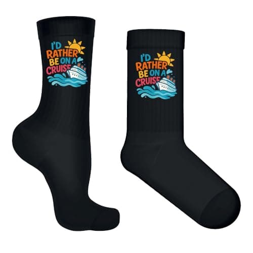CustomisedGiftUK I'd Rather Be On A Cruise Socks