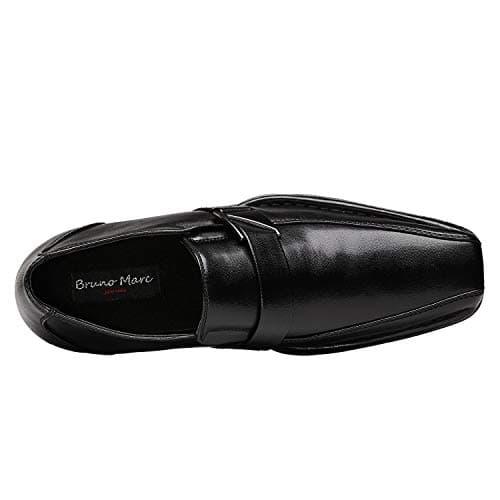 Bruno Marc Men's Slip-on Loafers Shoes,Size 9.5,Black,Giorgio-3 — view 3