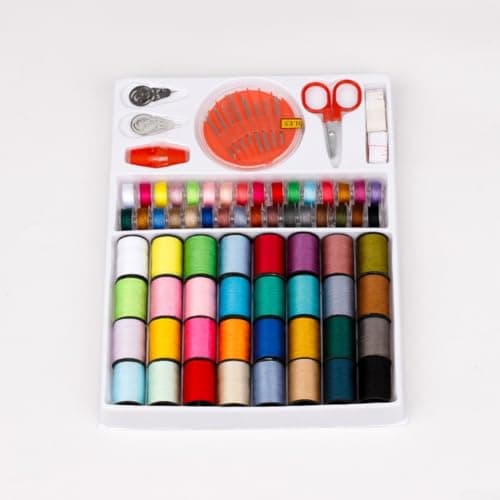 Complete Sewing Kit Travel Case with Scissors Needles Thread — view 2