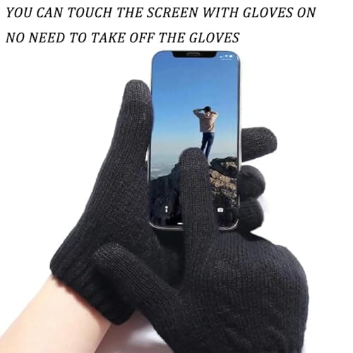 JiaYouLC 6 Pairs Unisex Touch Screen Thermal Gloves Multipack Adult Winter Warm Magic Gloves for Dressing Driving Skiing Cycling Shopping — view 3