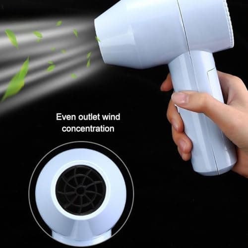QUXVUIS Quiet Cordless Hair Dryer Rechargeable and Portable ABS Cordless Hair Dryer Rechargeable USB Portable 12v Car Hair Dryer, A, USB Charging — view 2