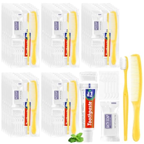 NICEMOVIC 30 Sets Hygiene Kit Bulk for Homeless, Basic Toiletry Kit Homeless Care Package Supplies Bulks, Travel Size Toiletries Set for Men & Women, Disposable Bulk Hygiene for Travel, Hotel, Charity