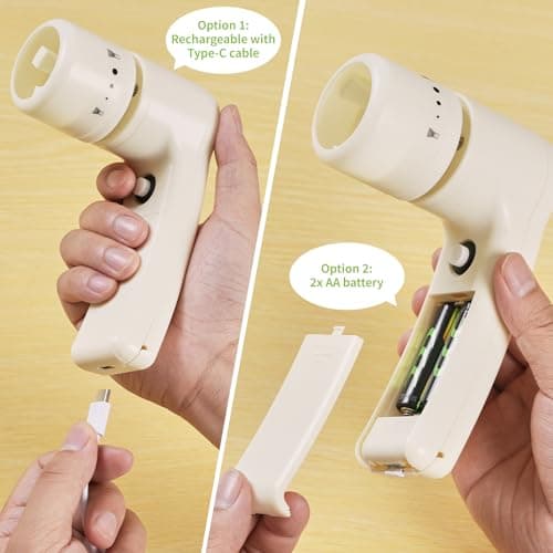 ZENRC Handheld Battery Powdered Bamboo Matcha Whisk Mate Automated Ceremony Chasen - Electric Mocha Stirer - Nice Portable Matcha Set Gift Kit (Battery not included, Beige, set 3) — view 6
