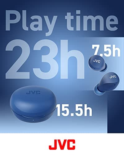 JVC HA-Z66T-A Gumy Mini True Wireless Earbuds, 23 Hours Playback, Bluetooth 5.1, Compact and Lightweight, Water Resistance (IPX4), Blue — view 4