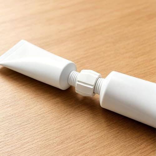 Toothpaste Refill Adapter and Transfer Tool, Compact Tube Connector for Travel Size Toothpaste, Reusable Bathroom Converter Accessory for Dispensing and Organisation (White_3PCS) — view 6