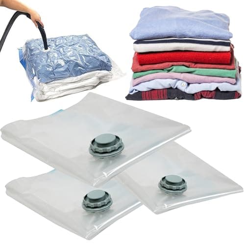Vacuum Compression Zipper Storage Bags With Airtight Valve — view 3