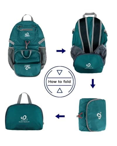 Waterfly Ultra Lightweight Foldable Backpack: 20L Packable Rucksack — view 6