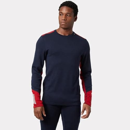 Helly Hansen Men's Lifa Merino Midweight Crew, Navy, XL — view 2