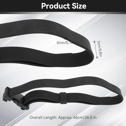 equlup Diving Knife Straps, 66cm/26in Quick Release Rubber Knife Belt Lightweight Universal Scuba Diving Fins Straps for Freediving, Snorkeling, Hunting, Camping — view 2