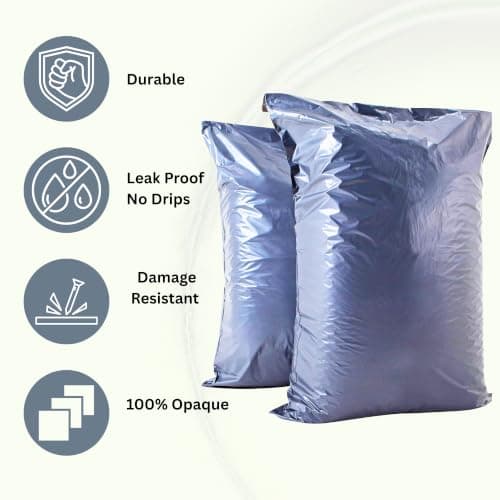Large Postage Bags for Clothes 22x30”- Extra Strong Packing Bags for Posting - Strong Self-Seal Packaging Postal Bags - Grey Recyclable Mailing and Shipping Mailers (5) — view 4