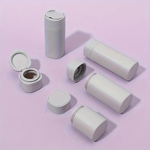 AruMinna 5Pcs Travel Bottles Set, TSA Approved Refillable Toiletry Dispenser Bottles, Leak Proof Travel Cream Containers with Matte Finish, for Shampoo Lotion Skincare (Light Grey) — view 4