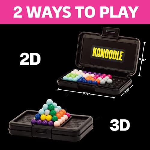 Learning Resources Kanoodle 3D Brain Teaser Puzzle, Travel Game for Adults and Kids Ages 7 8 9 10+, Gift for Boys and Girls, Featuring over 200 Challenges — view 4