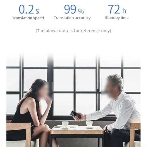 snowchecking Large Screen Smart Voice Translator Offering Real-time Multi-language And Offline Capabilities For Seamless Global Travel For Companion Black — view 6