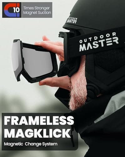 OutdoorMaster Heron Ski Goggles Magnetic 2 Lens Toric Set Anti-Fog UV400 — view 3