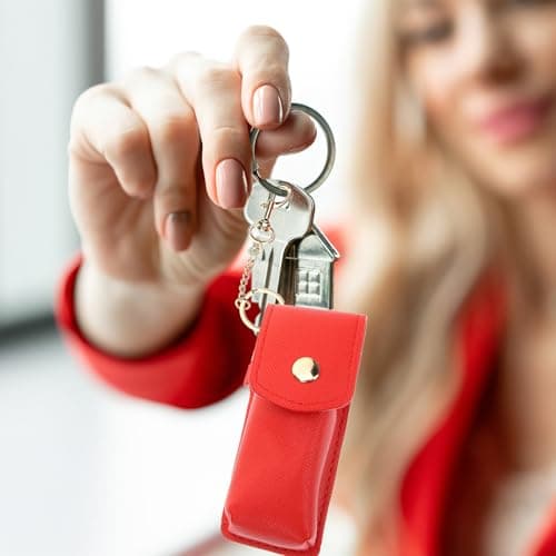 Portable Keychain Lipstick Holder Bag for Travel and Hiking — view 6