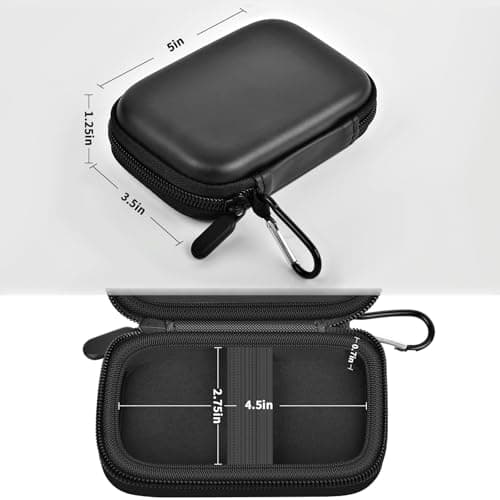 GWCASE for Samsung T9/T7/T7 Shield SSD Case, Anti-Shock, Black — view 5