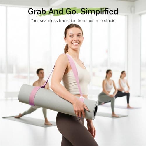 Slim Panda Yoga Mat Straps for Carrying, Adjustable Yoga Mat Carrier (Yoga Mat Not Included) — view 2