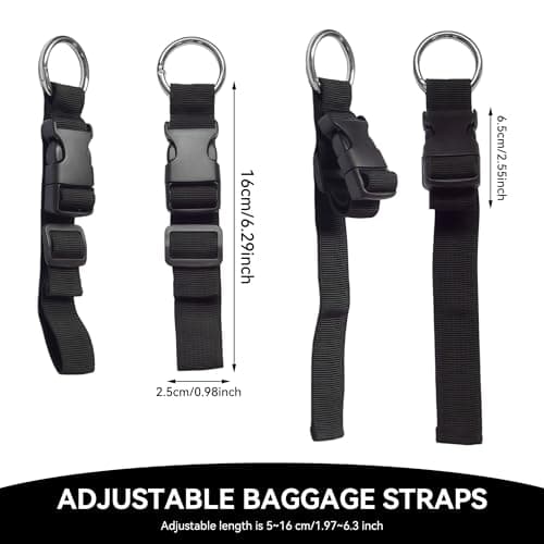 3 Pcs Add a Bag Luggage Straps Jacket Holder Strap — view 3
