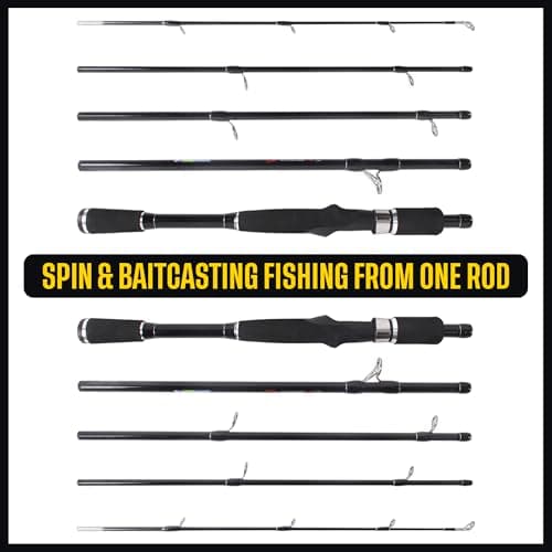 Rigged and Ready Rucksack Compact Spin Baitcast Travel Rod + Micro Trigger — view 2