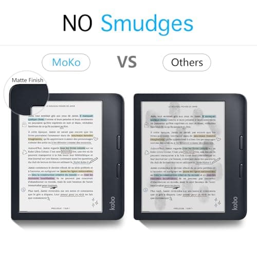 MoKo 2 Pack Anti-Glare Screen Protector for 7 inch Kobo Libra Colour 2024 — view 3