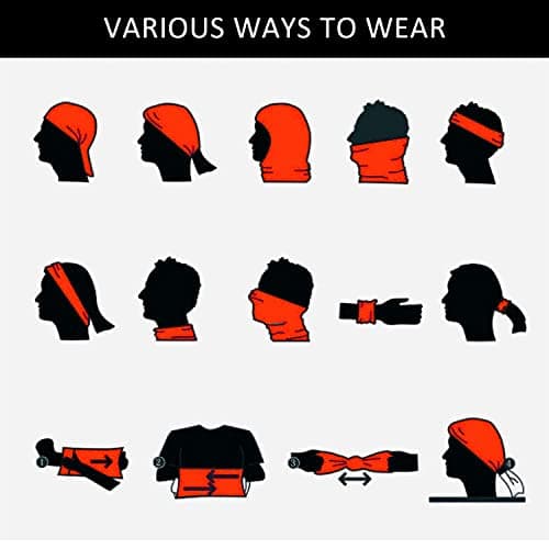 NINVVS 2 Piece Drawstring Neck Warmers, Fleece Neck Warmers, Thickened Windproof and Dustproof Ski Scarves, Suitable for Winter Outdoor Sports Adjustable Mask Scarves (Gray and Black), L-XL (ZRMZ) — view 5