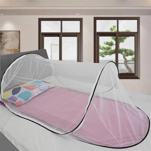 PHAVN Foldable Mosquito Net, Ultra Light Pop-up Mosquito Net, Portable Camping Tent, Family Mosquito Net Bed, Easy And Fast Installation — view 2