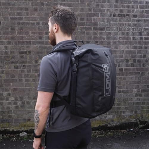 Lomo Dry Bag Daysack 30L - Black Waterproof Rucksack Roll Top — view 3
