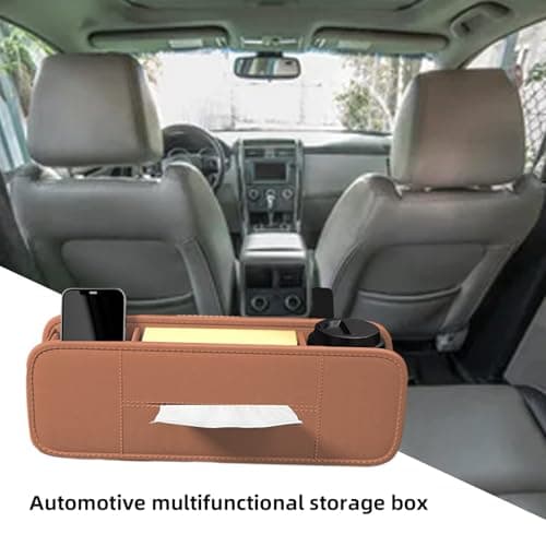 Vehicle Headrest Storage Large Capacity Seatback Tissue Case — view 3