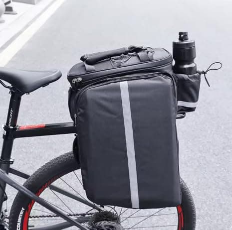 MEDBIKE LONDON Multifunctional Waterproof Bike Trunk Bag – Foldable Rear Seat Saddle Handle Bag for Travel, Commuting & Mountain Biking — view 5