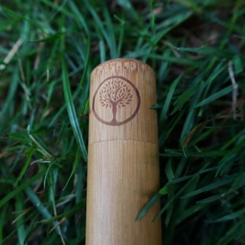 Eso World Bamboo Toothbrush Travel Case, Ventilated Wooden Brush Holder — view 5
