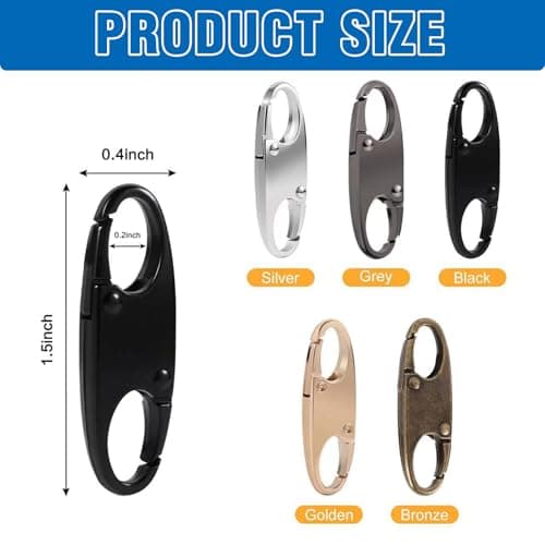 10 Pcs Anti-Theft Zipper Lock Clips — view 2