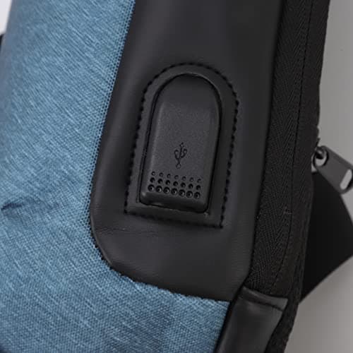 NinGYiYan Anti Theft Chest Bag,for Outdoor Travel,with Combination Lock,Headphone Hole, Fabric,Comfortable Handle,Multifunctional Pockets (Green) — view 5