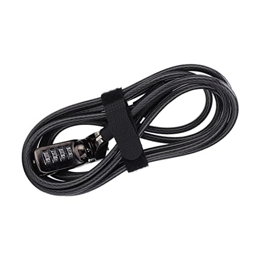Keyless Steel Cable Combination Lock for Laptop Computer, 3 Pack with — view 2