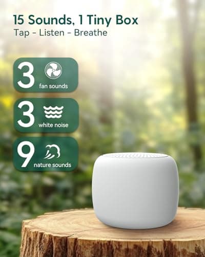 Babelio Portable White Noise Machine Timer Memory Function, for Baby Adults — view 2