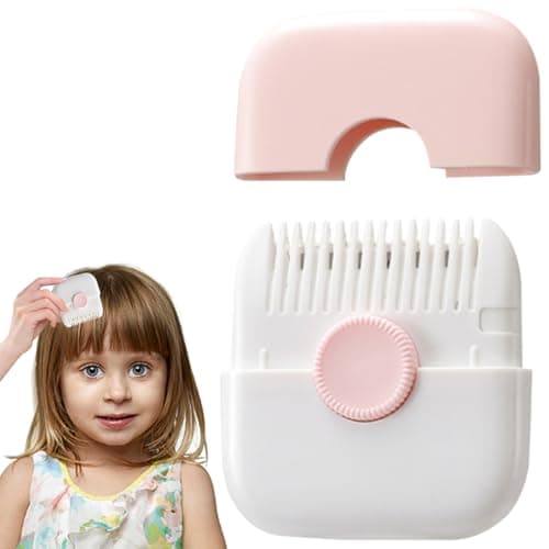 Split Ends Hair Trimmer for Women 2 in 1 Mini Portable Cute Hair Brush Detachable Dustproof Knob Adjustable Stainless Steel Slicer Hair Clipper, Type 1, Split Ends Hair Trimmer — view 4