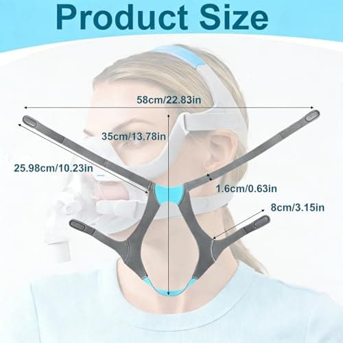 F20 CPAP Replacement Headgear Strap Unisex, Compatible with AirFit F20 — view 3