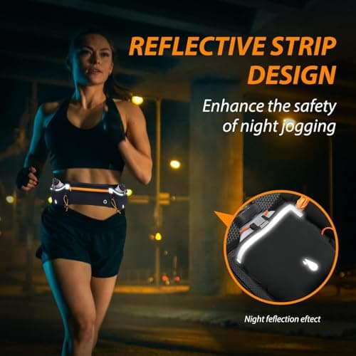 Running Belt with Water Bottles (2x180ML) Adjustable Hydration Waist Pack — view 6