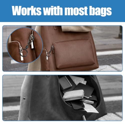 Ymapinc 4Pcs Small Carabiner Clip Zipper Lock Anti Theft Double Opening — view 6